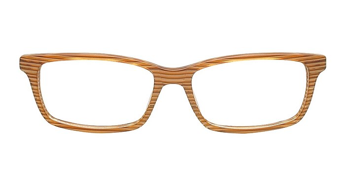 Satka Golden/Strip Acetate Eyeglass Frames from EyeBuyDirect