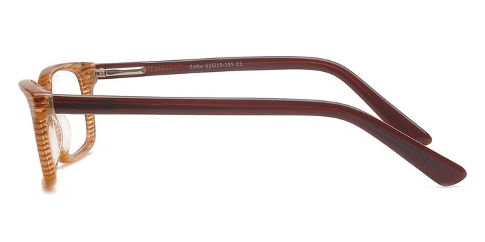 Satka Golden/Strip Acétate Montures de lunettes de vue d'EyeBuyDirect