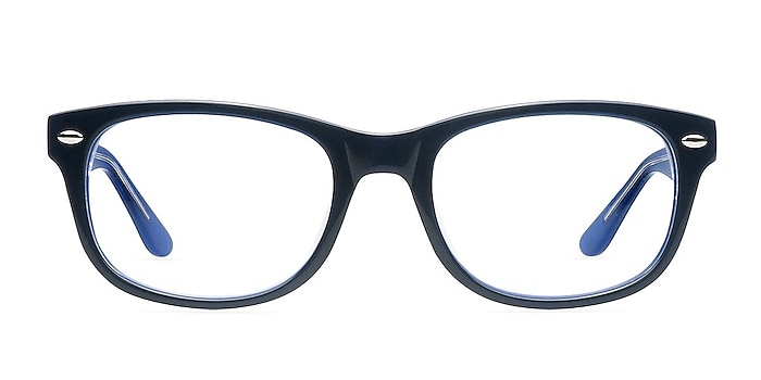 HA979 Blue Acetate Eyeglass Frames from EyeBuyDirect