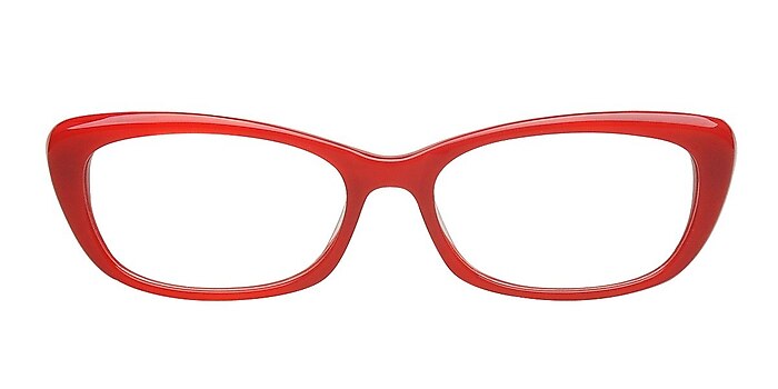 Tagil Red Acetate Eyeglass Frames from EyeBuyDirect
