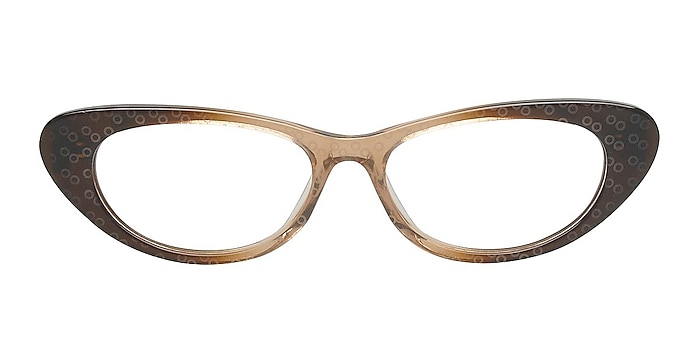 Ladoga Brown Acetate Eyeglass Frames from EyeBuyDirect