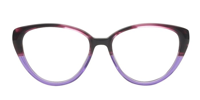 Shali Burgundy/purple Acétate Montures de lunettes de vue d'EyeBuyDirect