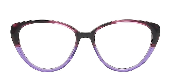 Shali Burgundy/purple Acetate Eyeglass Frames from EyeBuyDirect