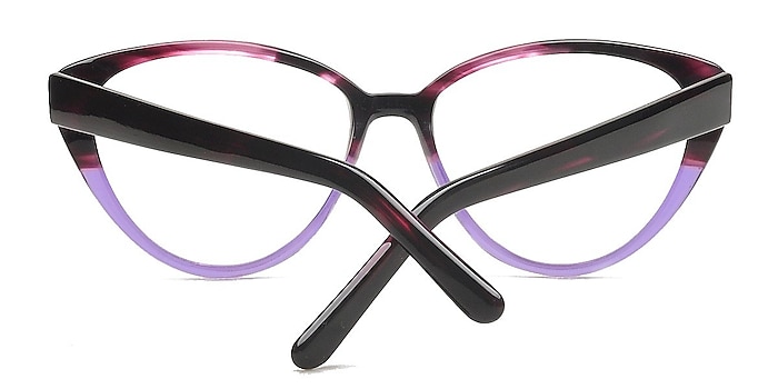Burgundy/purple Shali -  Colorful Acetate Eyeglasses