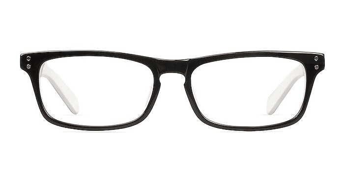 Kemi Black/White Acetate Eyeglass Frames from EyeBuyDirect