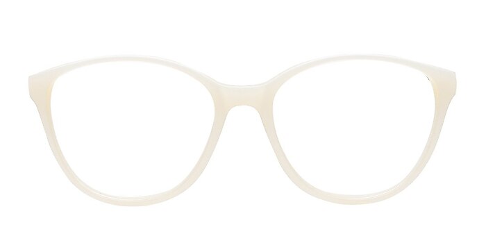 Laitila White Acetate Eyeglass Frames from EyeBuyDirect
