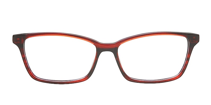 Shatura Burgundy Acetate Eyeglass Frames from EyeBuyDirect