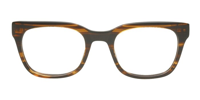 Valuyki Brun Acétate Montures de lunettes de vue d'EyeBuyDirect