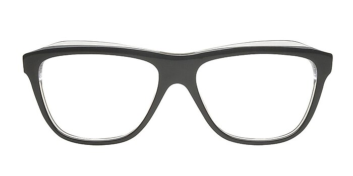 Ogni Black Acetate Eyeglass Frames from EyeBuyDirect