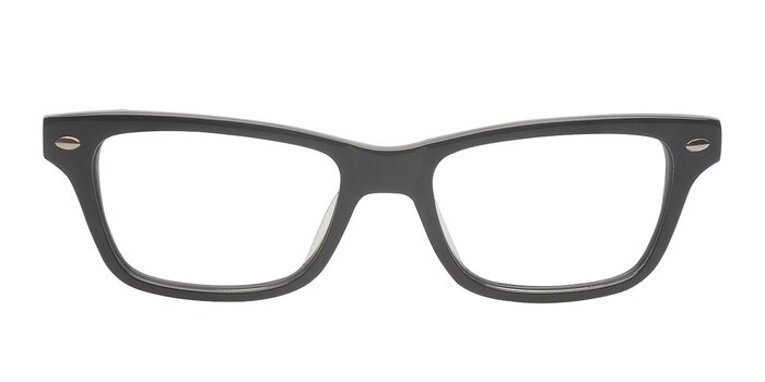 Tigard Noir Acétate Montures de lunettes de vue d'EyeBuyDirect