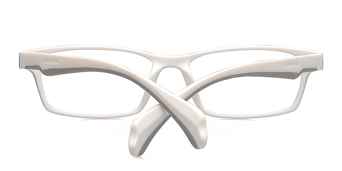 Grey/White Madras -  Lightweight Plastic Eyeglasses