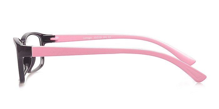 Cottage Black/Pink Plastic Eyeglass Frames from EyeBuyDirect