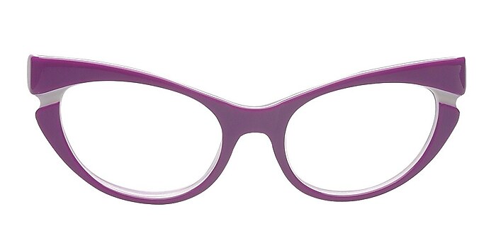 Addilyn Purple Acetate Eyeglass Frames from EyeBuyDirect