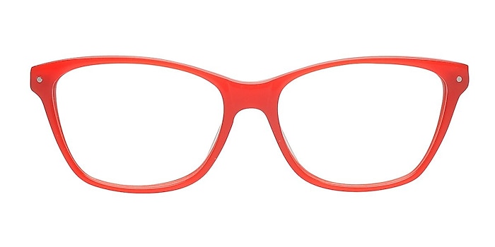 Adelaide Red Acetate Eyeglass Frames from EyeBuyDirect