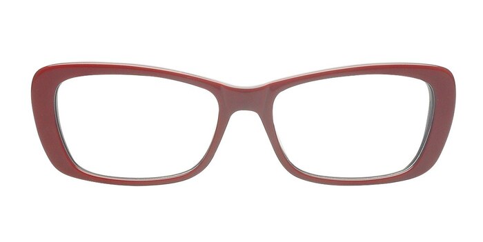 Adele Burgundy Acétate Montures de lunettes de vue d'EyeBuyDirect