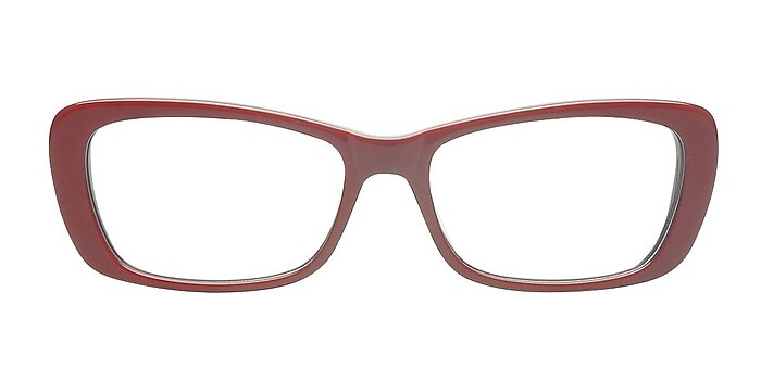 Adele Burgundy Acetate Eyeglass Frames from EyeBuyDirect