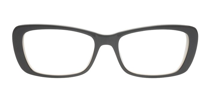Adele Noir Acétate Montures de lunettes de vue d'EyeBuyDirect