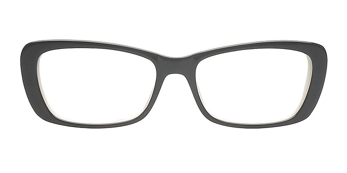 Adele Black Acetate Eyeglass Frames from EyeBuyDirect