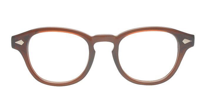 Ellington Brun Acétate Montures de lunettes de vue d'EyeBuyDirect