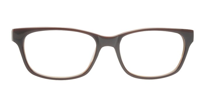 Micah Café Acétate Montures de lunettes de vue d'EyeBuyDirect