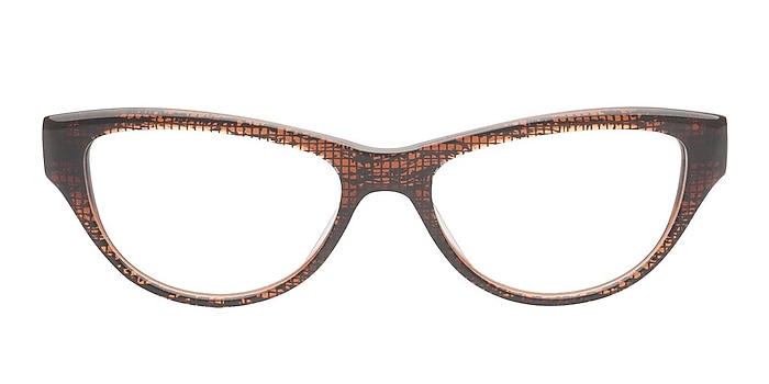 Alexa Brown Acetate Eyeglass Frames from EyeBuyDirect