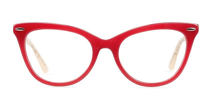 Anika Red Acetate Eyeglass Frames from EyeBuyDirect