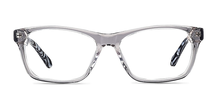 Alivia Gray/Clear Acetate Eyeglass Frames from EyeBuyDirect