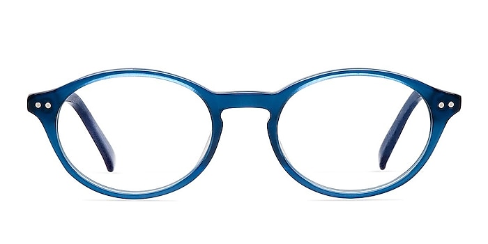 Alisha Blue Acetate Eyeglass Frames from EyeBuyDirect