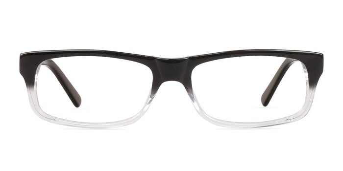 Brysen Black/Clear Acétate Montures de lunettes de vue d'EyeBuyDirect