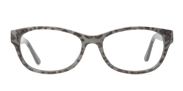Alyson Gray/Brown Acétate Montures de lunettes de vue d'EyeBuyDirect