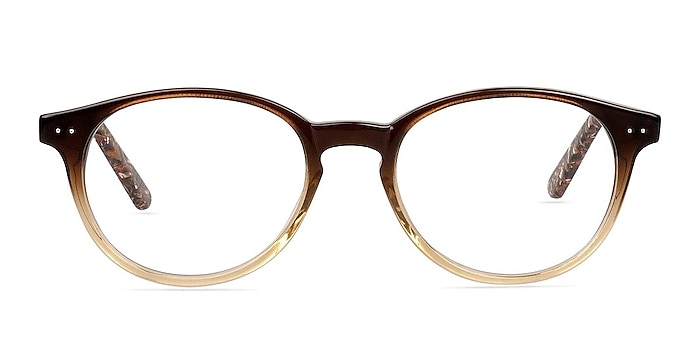 Alyvia Brown Acetate Eyeglass Frames from EyeBuyDirect