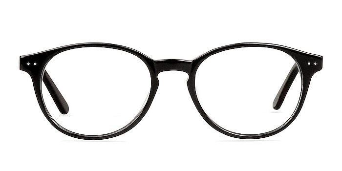 Alyvia Black Acetate Eyeglass Frames from EyeBuyDirect