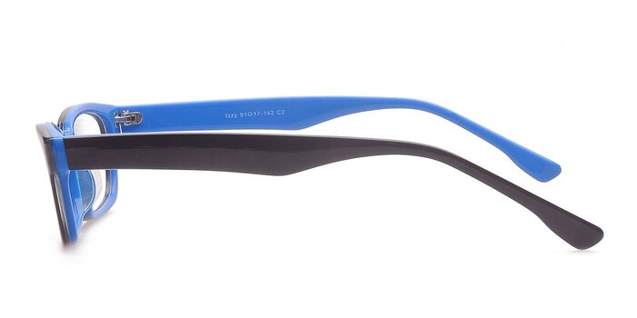 Izzy Black/Blue Acétate Montures de lunettes de vue d'EyeBuyDirect
