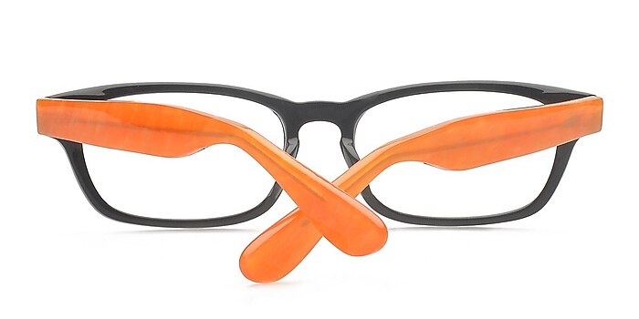 Black/Orange Jinny -  Colorful Acetate Eyeglasses