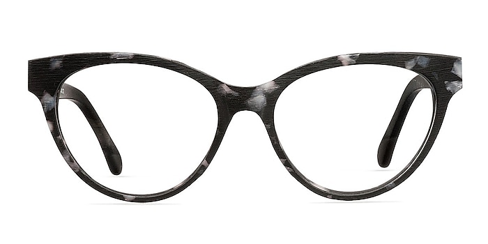 Jane Birkin Gray Tortoise Wood-texture Montures de lunettes de vue d'EyeBuyDirect