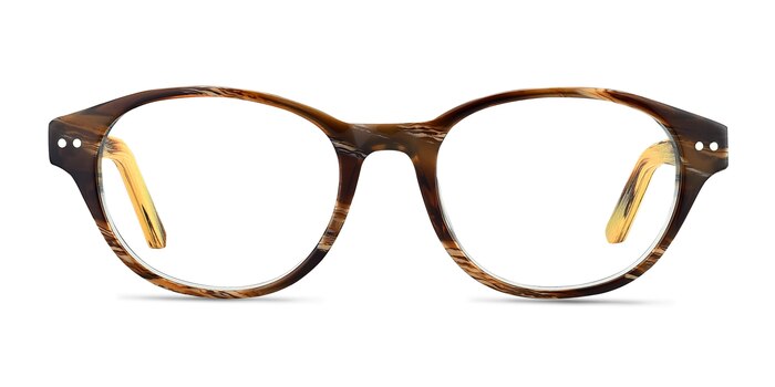 Cape Cod Brun Wood-texture Montures de lunettes de vue d'EyeBuyDirect