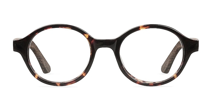 Plato Coffee/Tortoise Wood-texture Eyeglass Frames from EyeBuyDirect