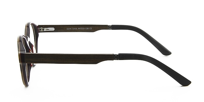 Saint Louis Brown Wood-texture Eyeglass Frames from EyeBuyDirect