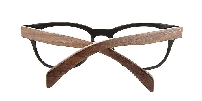 Brown/Strip Sahara Myrtle -  Wood Texture Eyeglasses