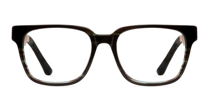 Belmont Café Wood-texture Montures de lunettes de vue d'EyeBuyDirect