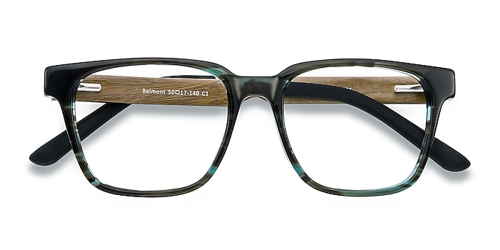 Coffee Belmont -  Wood Texture Eyeglasses