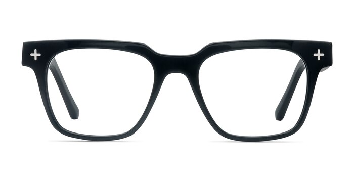 Oxford Noir Wood-texture Montures de lunettes de vue d'EyeBuyDirect