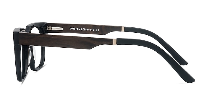 Oxford Black Wood-texture Eyeglass Frames from EyeBuyDirect