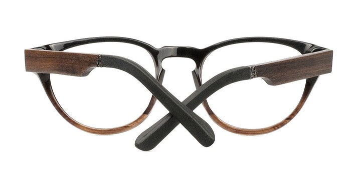 Brown Louise -  Mixed Wood Eyeglasses