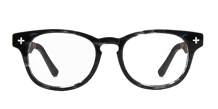 Hopper Gray Wood-texture Eyeglass Frames from EyeBuyDirect