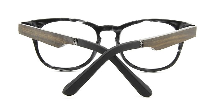 Gray Hopper -  Wood Texture Eyeglasses