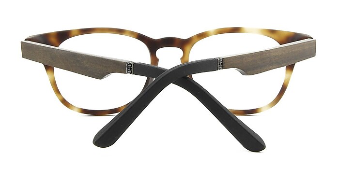 Brown/Tortoise Hopper -  Wood Texture Eyeglasses