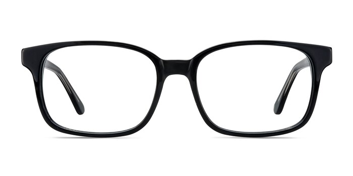 Claudia Noir Acétate Montures de lunettes de vue d'EyeBuyDirect