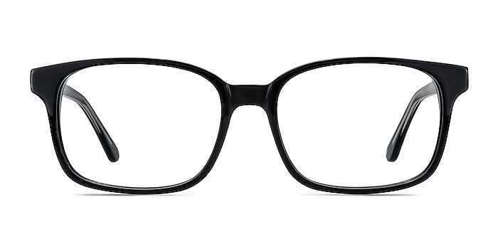 Claudia Noir Acétate Montures de lunettes de vue d'EyeBuyDirect