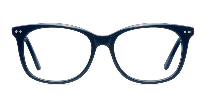 Brittany Navy Acetate Eyeglass Frames from EyeBuyDirect